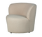 Stone - Fauteuil Angle Gauche En Tissu Bouclette - Couleur - Ecru