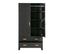 Dian - Armoire Vestiaire Pour Enfant 2 Portes 2 Tiroirs - Couleur - Noir