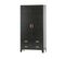 Dian - Armoire Vestiaire Pour Enfant 2 Portes 2 Tiroirs - Couleur - Noir