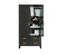 Dian - Armoire Vestiaire Pour Enfant 2 Portes 2 Tiroirs - Couleur - Noir