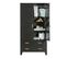 Dian - Armoire Vestiaire Pour Enfant 2 Portes 2 Tiroirs - Couleur - Noir