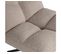 Fauteuil Pivotant En Tissu Bouclé Beige Alfred