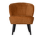 Fauteuil Crapaud En Velours Bouclé Cognac Sampaio