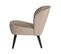 Sara - Fauteuil Cocktail En Velours - Couleur - Beige