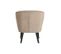 Sara - Fauteuil Cocktail En Velours - Couleur - Beige