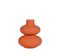 Sensual - Vase En Céramique H19cm - Couleur - Orange