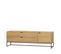 Silas - Meuble TV 1 Porte 2 Tiroirs En Bois L180cm - Couleur - Bois Clair