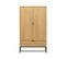 Silas - Buffet Haut 2 Portes 1 Tiroir En Bois H149cm - Couleur - Bois Clair