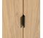 Silas - Buffet Haut 2 Portes 1 Tiroir En Bois H149cm - Couleur - Bois Clair