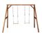 Portique En Bois Balançoire Double Swing Double