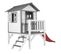 Maison Enfant Beach Lodge XL En Blanc Avec Toboggan En Rouge   Maison De Jeux En Bois Ffc Pour