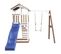 Beach Tower Aire De Jeux Avec Toboggan En Bleu, Balançoire et Bac à Sable   Grande Maison Enfant