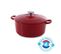 Bk Cookware H6072.524 Bk Bourgogne Cocotte En Fonte - Ronde - 24 Cm - 4.2l - Revetement Émaillé