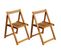 Chaises Pliables De Jardin 2 PCs Bois D'acacia Solide