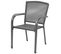 Chaises Empilables De Jardin 2 PCs Acier Gris