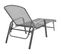 Chaises Longues 2 PCs Avec Table Acier Anthracite