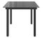 Table de jardin Noir 150 x 90 x 74 cm Aluminium et verre