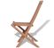 Chaises Pliables De Jardin 4 PCs Bois De Teck Solide