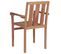 Chaises Empilables De Jardin 2 PCs Bois De Teck Solide