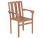 Chaises Empilables De Jardin 2 PCs Bois De Teck Solide