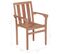 Chaises Empilables De Jardin 2 PCs Bois De Teck Solide