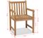 Chaises D'extérieur 2 PCs Bois De Teck Solide