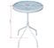 Table De Bistro Gris 50x71 Cm Acier