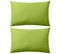 Oreiller D'extérieur 2 PCs 60 X 40 Cm Vert Pomme