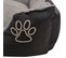 Lit Pour Chiens Avec Coussin Rembourré Taille M Noir