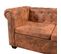 Canapé D'angle Chesterfield 6 Places Cuir Artificiel Marron