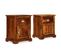 Table De Chevet 2 PCs Bois 40 X 30 X 50 Cm