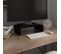 Meuble TV/ Support Pour Moniteur 40 X 25 X 11 Cm Verre Noir