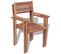 Chaises Empilables De Jardin 2 PCs Bois De Teck Solide