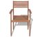 Chaises Empilables De Jardin 2 PCs Bois De Teck Solide