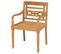 Chaises Batavia 2 PCs Bois De Teck Solide