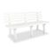 Banc De Jardin 145,5 Cm Plastique Blanc