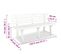 Banc De Jardin 145,5 Cm Plastique Blanc