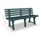 Banc De Jardin 145,5 Cm Plastique Vert