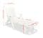 Chaise Longue En Pvc Avec Repose Pied - 72x195x101 Cm - Blanc