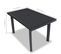 Table Rectangulaire En Pvc - 126x76x72 Cm - Gris Anthracite