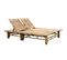 Chaise Longue Bi Places - 200x130 Cm - Vert Tilleul