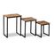 Table Basse Gigogne 3 PCs Teck Massif De Récupération