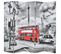 Paravent 200 X 170 Cm Bus Londonien Noir Et Blanc