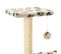 Arbre À Chat Avec Griffoirs En Sisal 65 Cm Beige Motif Pattes