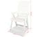 Chaises Inclinables De Jardin 4 Pièces Plastique Blanc