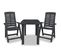 Mobilier De Bistro 3 Pièces Plastique Anthracite