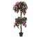Plante Artificielle De Rhododendron Avec Pot 155cm Vert Et Rose