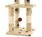 Arbre à Chat Et Griffoirs En Sisal 65 Cm Beige Motif De Pattes