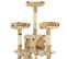 Arbre à Chat Et Griffoirs En Sisal 170 Cm Beige Motif De Pattes