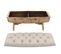 Vidaxl Banc De Rangement Bois Massif Et Tissu 103x51x44cm Pouf Boîte De Rangement Stockage Intérieur